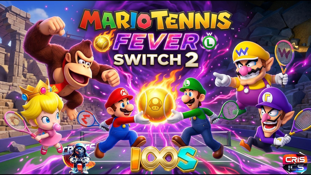 MARIO TENNIS  FEVER Il mio Primo Torneo 🥎 I mini Bros  SWITCH 2