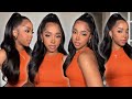 HOW TO : Half Up Half Down Quick Weave *Detailed Tutorial* Easy &amp; Neat Tips For Beginners