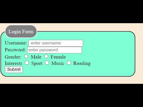 HTML5 Input & Form - YouTube