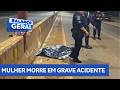 Mulher morre em acidente de moto na BR 364 após condutor perder o controle do veículo