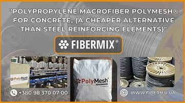 Polypropylene macrofiber PolyMesh® for concrete