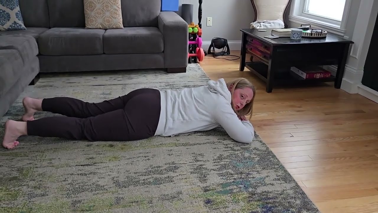 Rhythmic movement method: prone, up on arms