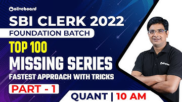 SBI Clerk Maths 2022 | Top 100 Missing Series | Fastest Approach With Tricks | Part - 1 | Vivek Sir