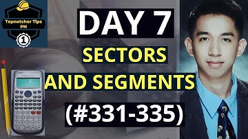 SECTORS AND SEGMENTS | 1001 Solved Problems in Engineering Mathematics (DAY 7) #331-#335