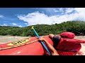 Raft Capsizes Surfing Nepal's High-Water Rapids