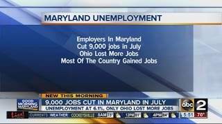 Maryland lost 9,000 jobs in July 2014