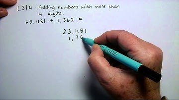 L3 to 4 Adding numbers with more than 4 digits