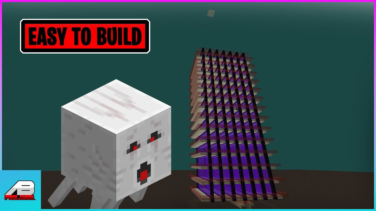 Minecraft Ghast Farm Tutorial 118 119 Really Simple Lots Of Gunpowder And Tears Youtube 