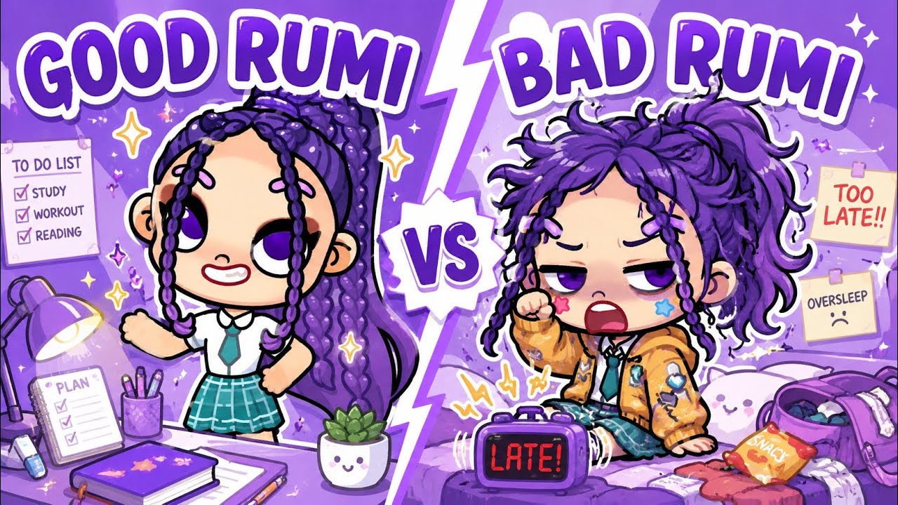 Good Rumi vs Bad Rumi Go To SCHOOL 💘🏫 | Real Life Routines | Avatar ...