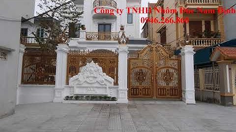 ✅ ✅ Gía cổng biệt thự bằng nhôm đúc ĐẸP có nhũ đồng ,| Cổng nhôm đúc Nam Định