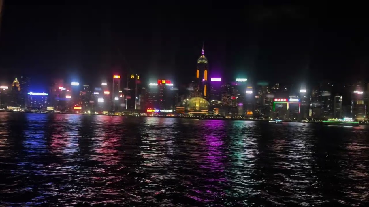 Hong Kong Victoria Harbour City Lights