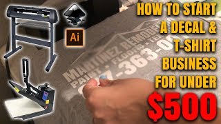 How to start a decal & tshirt business from home