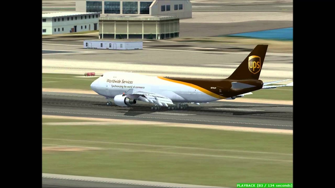 UPS B-747-400F KSFO Approach