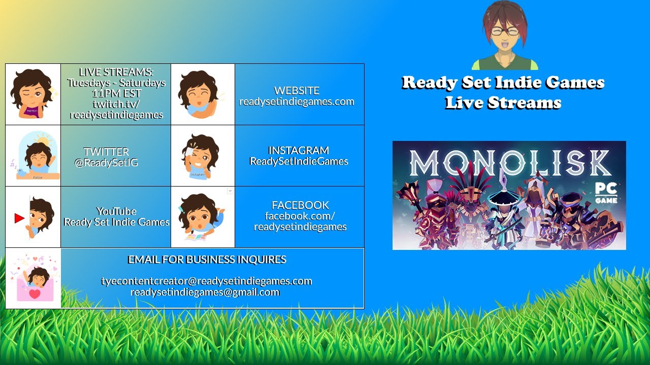Ready Set Indie Games Live Streams: Monolisk (PC)
