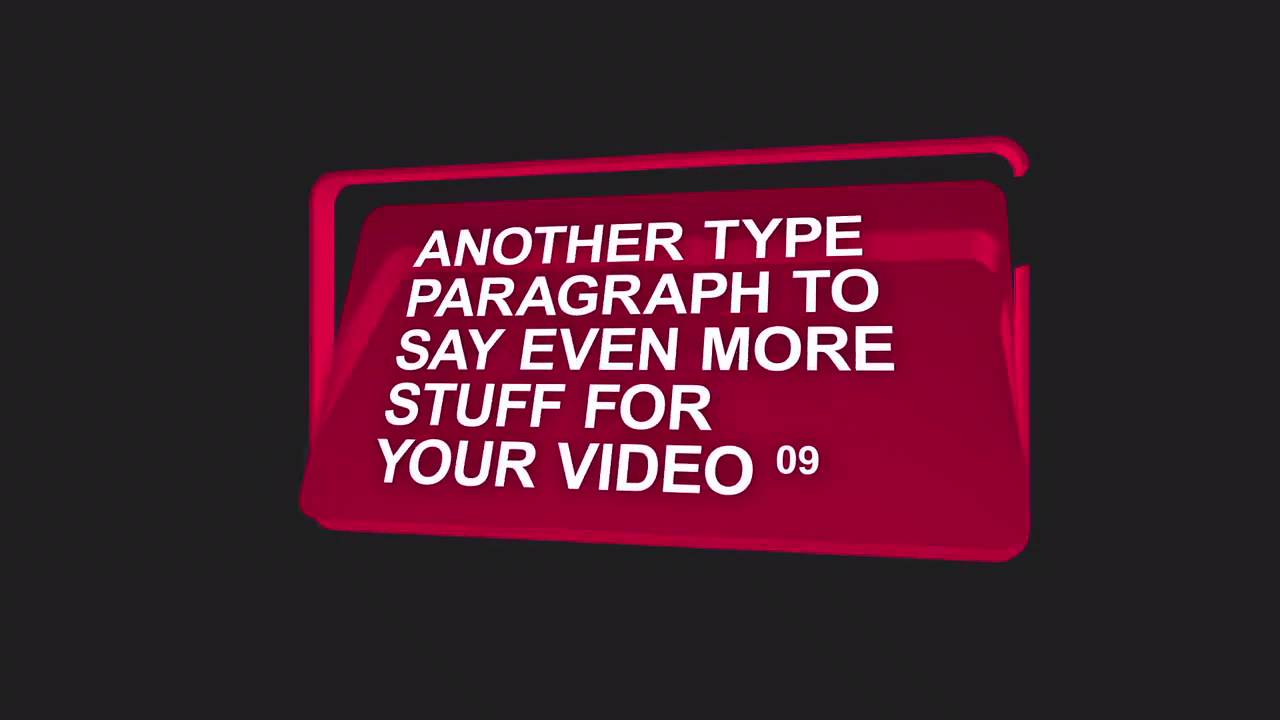3D Lower Thirds After Effects Template