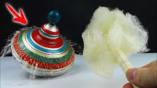 How to make COTTON CANDY using a Spinning Top at Home screenshot 2
