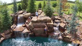 Aquascape Pools - Backyard Cliff Diving! - Super Rough Cut