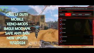 New Update Xeno-Mods Call Of Duty Mobile Mod Menu Apk 1.6.48 No Ban Vip Mod Android 2024