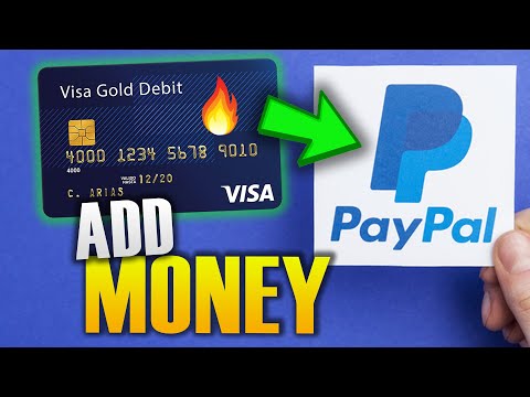 HOE VOEG geld om paypal van CREDIT CARD