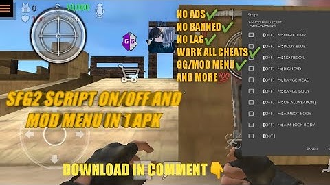 Sfg2 Mod Menu Script | Mod menu in 1 apk