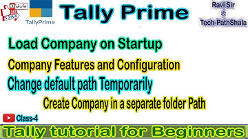 Load Startup Company, default path in Tally Prime  #tallytutorialinhindi #tallyprimetutorial #tally