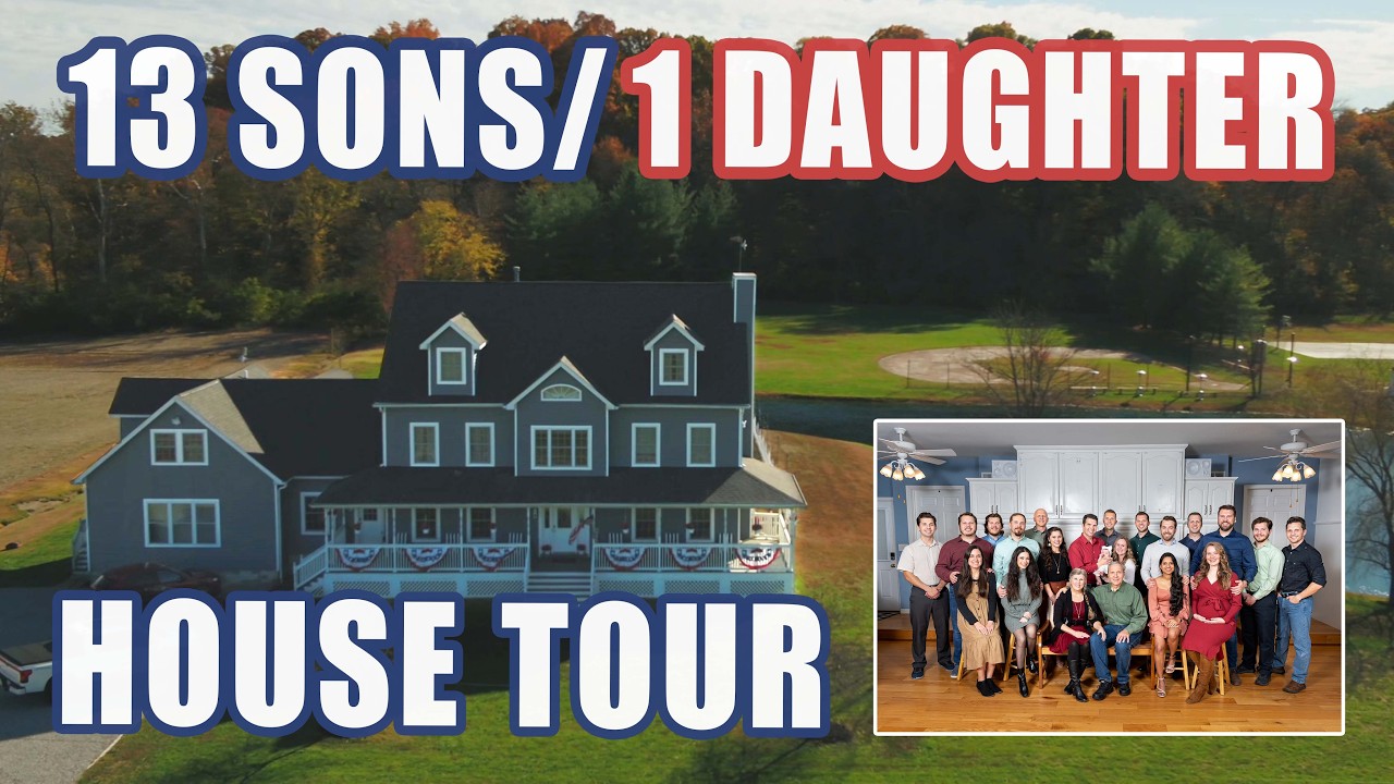 Family of 13 Sons and One Daughter: House Tour! | FamTeam #54