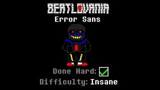 Beatlovania:Anti-Void Error Sans [Undertale Fan Game](HARD-MODE)