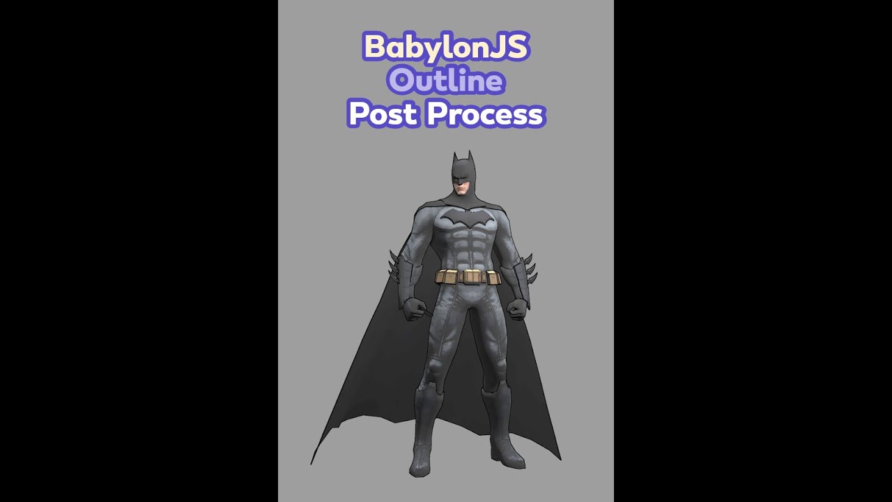Outline PostProcess with BabylonJS #babylonjs - YouTube
