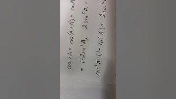 Mnemonic for Memorizing Cosine (Cos) Double Angle Formulas (Identities)