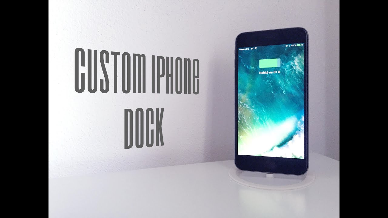 CUSTOM IPHONE DOCK - YouTube