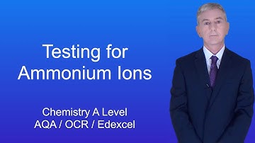 A Level Chemistry Revision "Testing for Ammonium Ions"