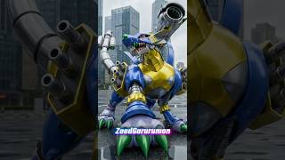 Gabumon to ZeedGarurumon Evolution  #Digimon #DigimonAI #Digivolution