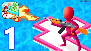 Raft Defense Crazy Sea Battle - Gameplay Walkthrough Part 1 Stickman War Of Rafts - Android Gameplay screenshot 3