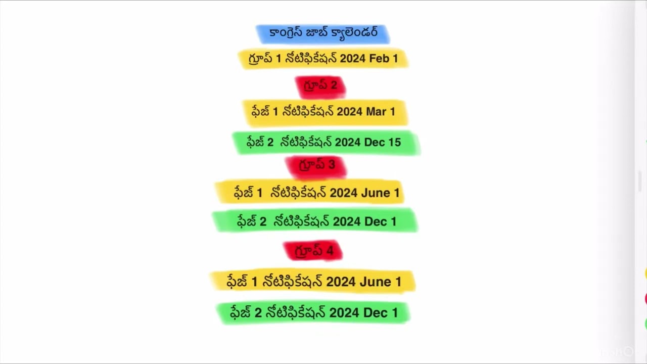 Congress Job Calendar 