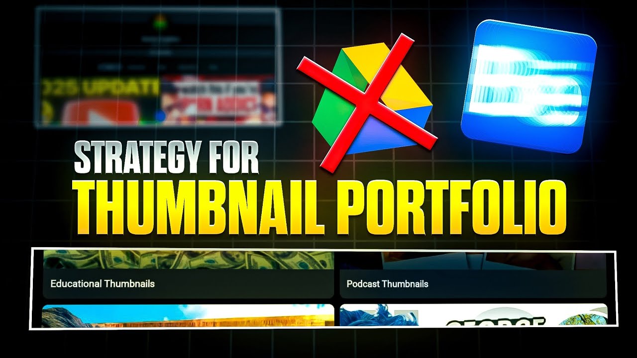 Best Strategy to Make a Strong Thumbnail Portfolio without Drive 2025🔥