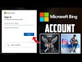 Bing image creator sign up  unlimted prompt  how to sign in microsoft account