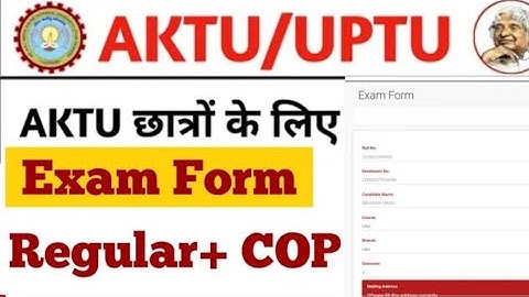 AKTU Exam Form Kaise Fill Kare - How To Fill AKTU Examination Form 2024 #aktu #shorts #video #viral