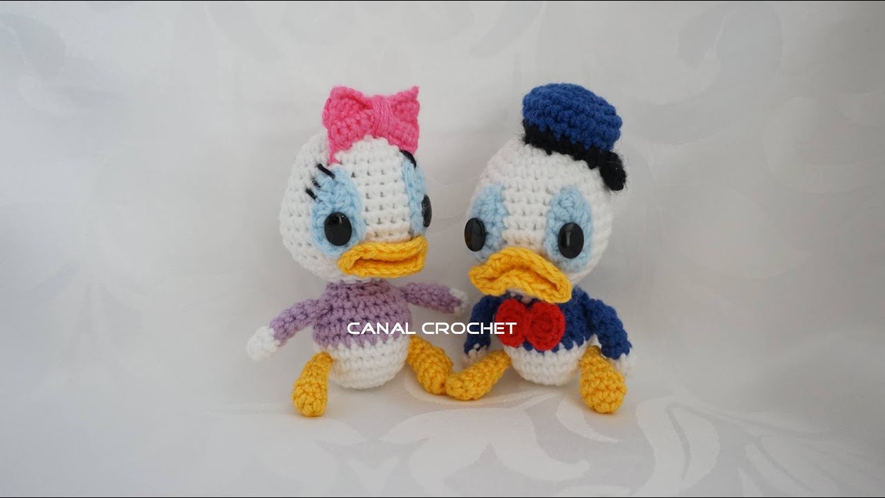 Donald y Daisy amigurumi tutorial - YouTube