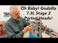 Godzilla 7.3L Stage 2 Ported Ford Heads - See Why These Will Make Big Power!!!