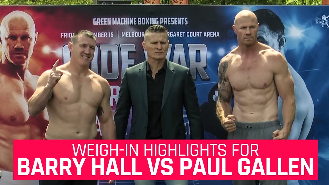 Barry Hall vs Paul Gallen Weigh-In HIGHLIGHTS