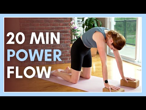 20 min Power Yoga Flow with Blocks - Connect & Strengthen!