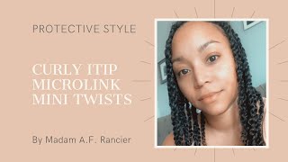 Protective Style: Curly Itip Microlink Mini Twist