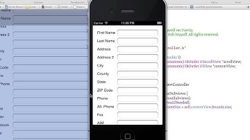 Laying Out a UIScrollView in Interface Builder