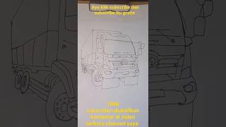 menggambar truk Hino 500 box #shorts #trending #viral #truck #fyp