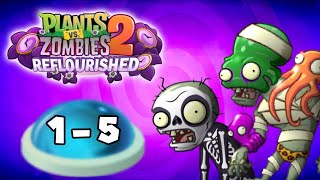 Plants Vs. Zombies 2 Reflourished: Lawn Of Doom Thymed Event Levels 1-5