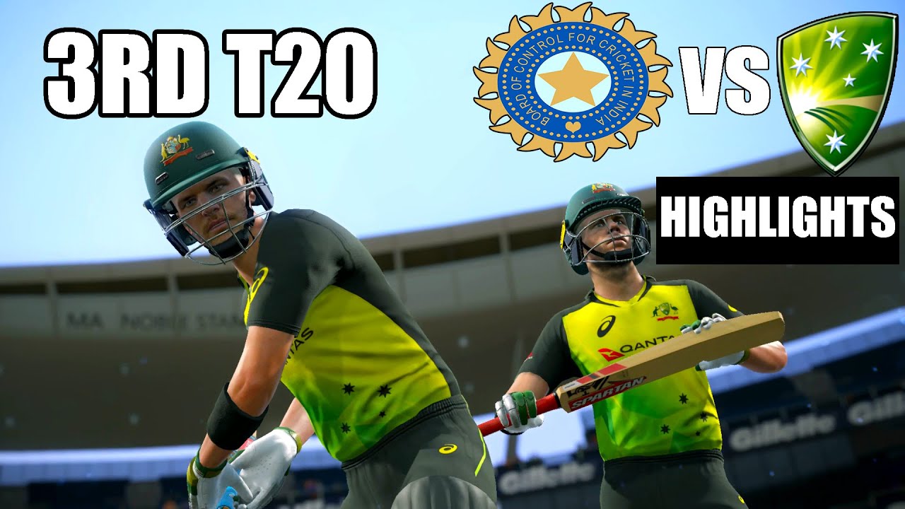 India vs Australia 3RD T20 Match 2020 - Cricket 19 Gameplay 1080P 60FPS