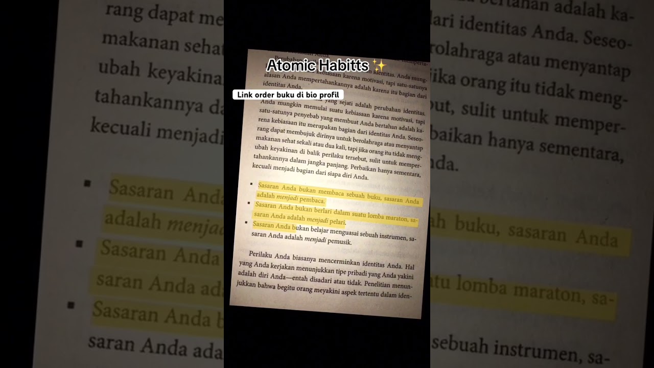Review buku Atomic habits 