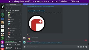 CircuitPython Weekly Meeting for October 12, 2021 @circuitpython #circuitpython #adafruit