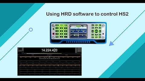 How to use HRD software to control Ailunce HS2 transceiver