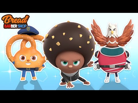 BreadBarbershop3 | The Hero of Bakery Town | english/animation/dessert/cartoon